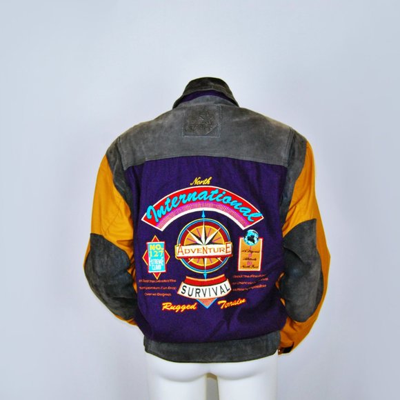 Rugged Terrain X Starter Rare 90's Leather Jacket - Picture 5 of 9